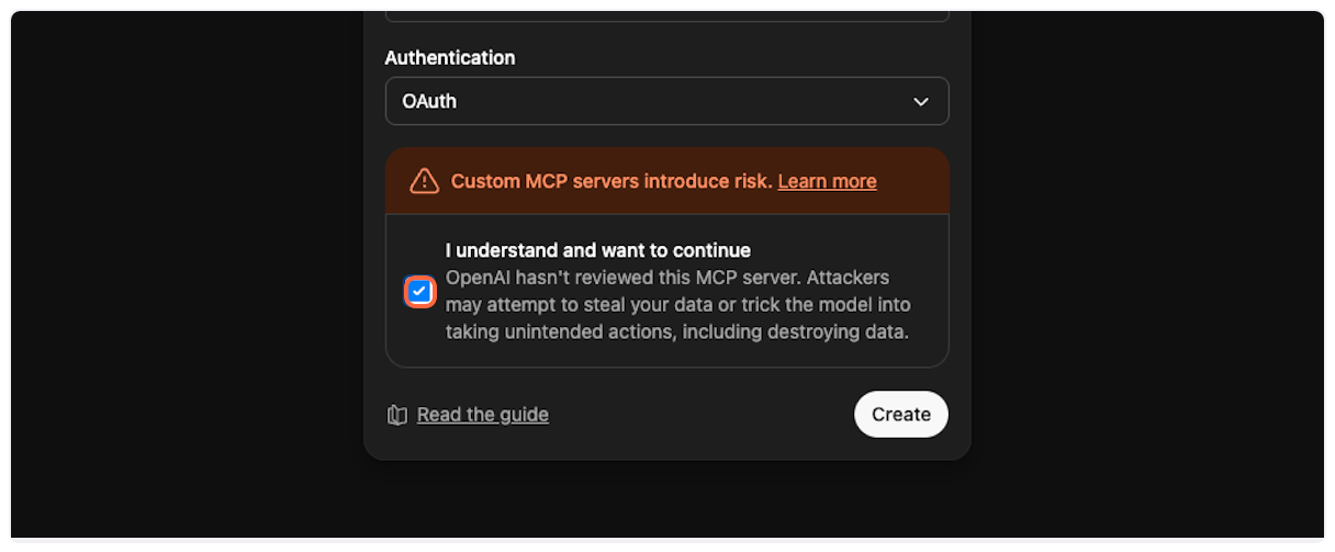 Check I understand and want to continue for YouTube Transcript MCP