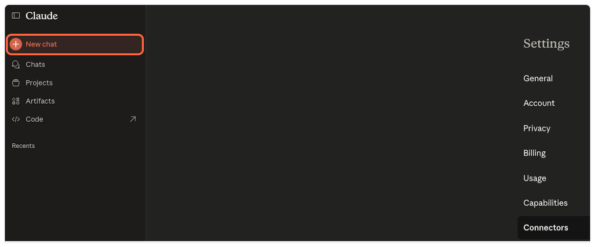 Click New chat button - YouTube Transcript MCP