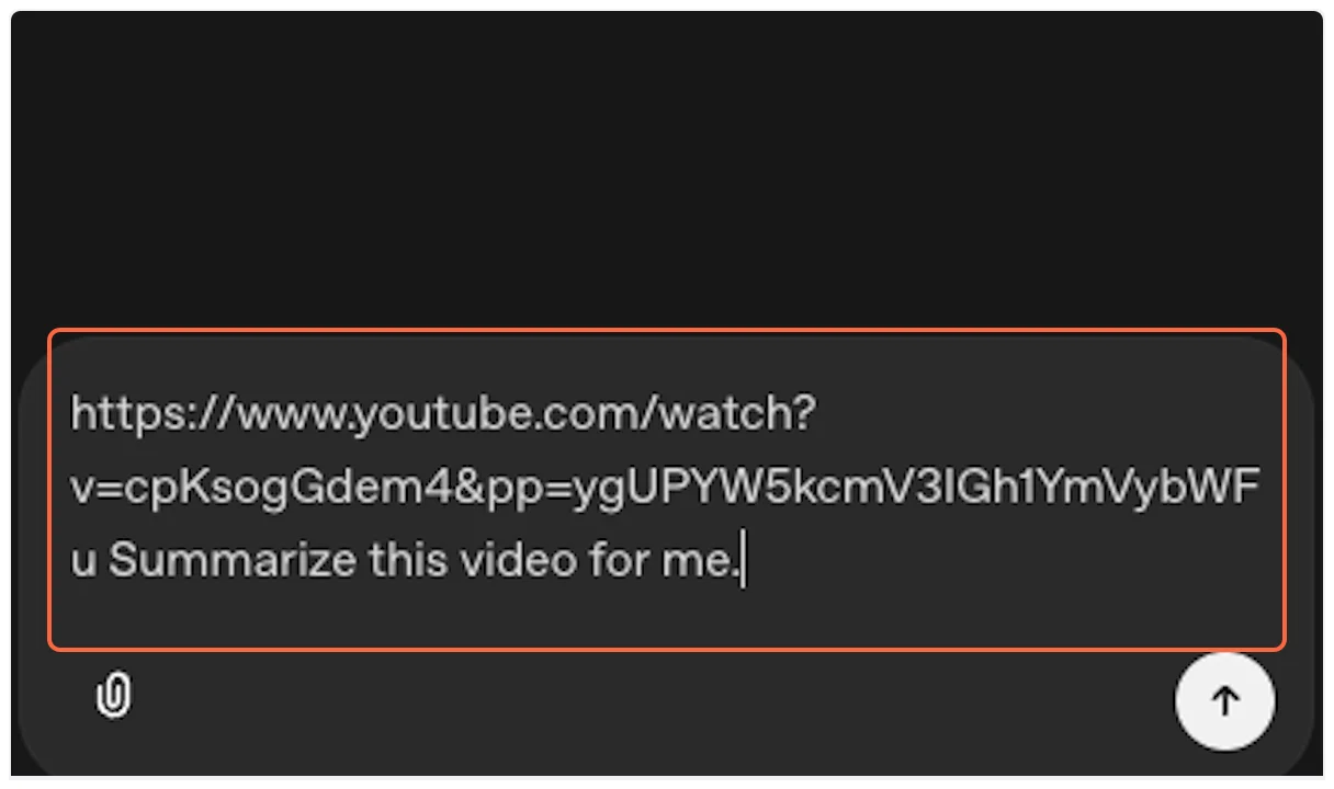 Paste YouTube URL to test YouTube Transcript API integration